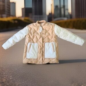 Orolay Women's Size Large Light Weight Down Bomber Jacket. Multicolor. New